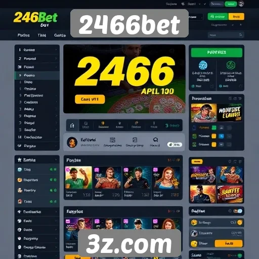 Interface e usabilidade do site 2466bet