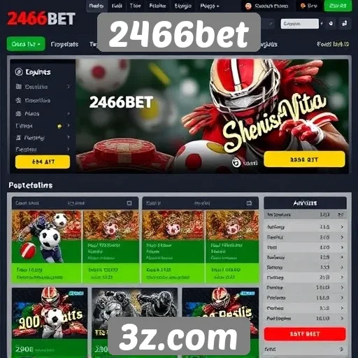 Análise da interface do usuário do site 2466bet